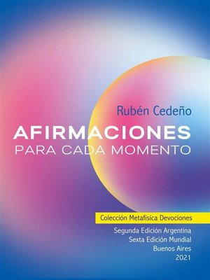 Afirmaciones para cada momento, Ruben Cedeño